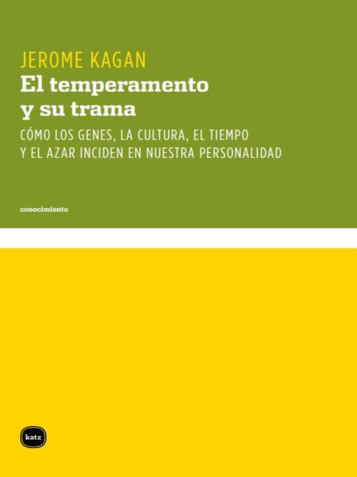 Cover image for El temperamento y su trama